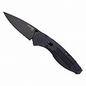 AE-02 Полуавтоматический нож с фиксатором (Black TiNi Blade) 8.9 см.. Кликните для просмотра в большом размере.